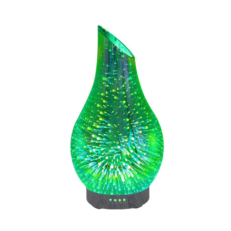 Aromatherapy Diffuser – 3D Fireworks Glass Humidifier 100ml