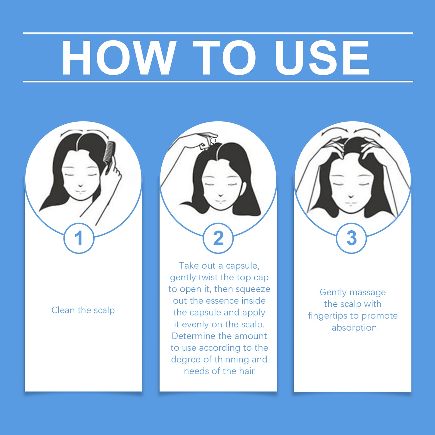 كبسولات العناية المكثفة بالشعر - إصلاح وتنعيم فروة الرأس