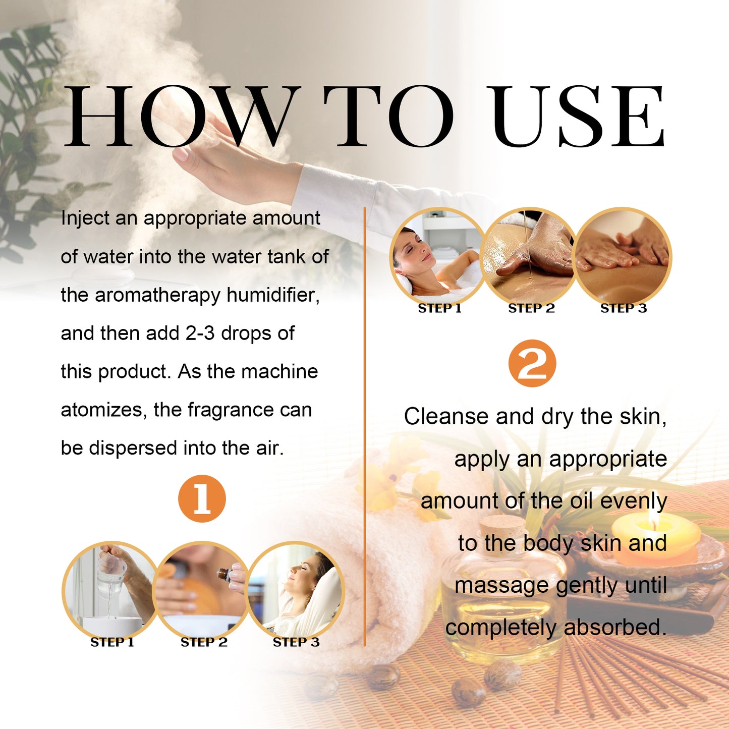 Essential Oil Set – Lavender, Sweet Orange & Lemongrass (3-Pack)