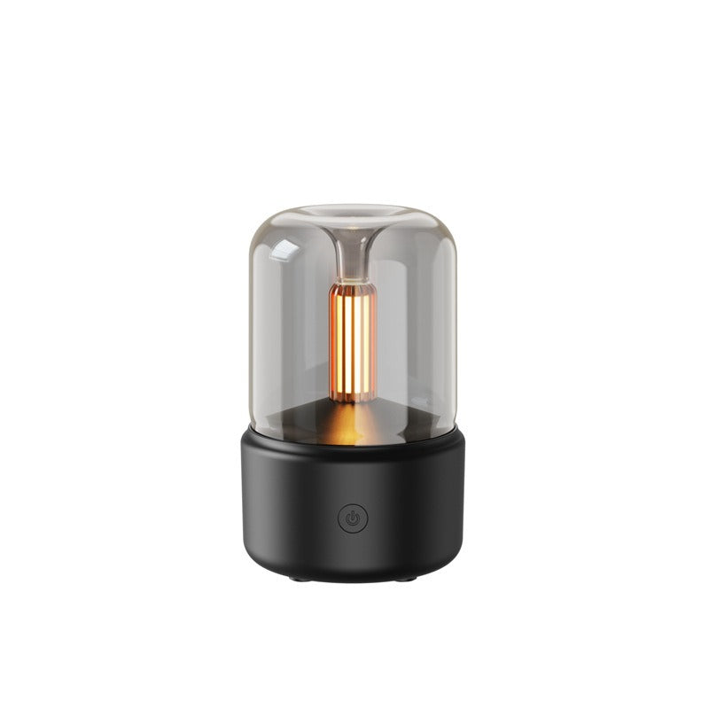 Candlelight Aromatherapy Diffuser - Silent Humidifier with Ambient Light