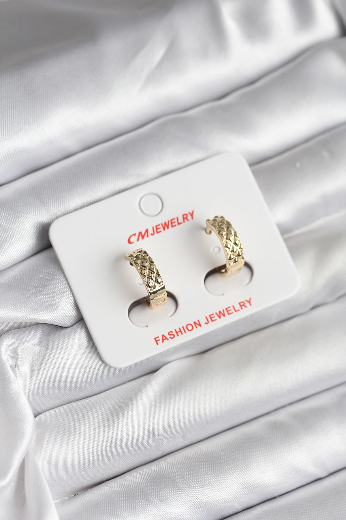 14K Gold Renk Kaplama Kadın Küpe
