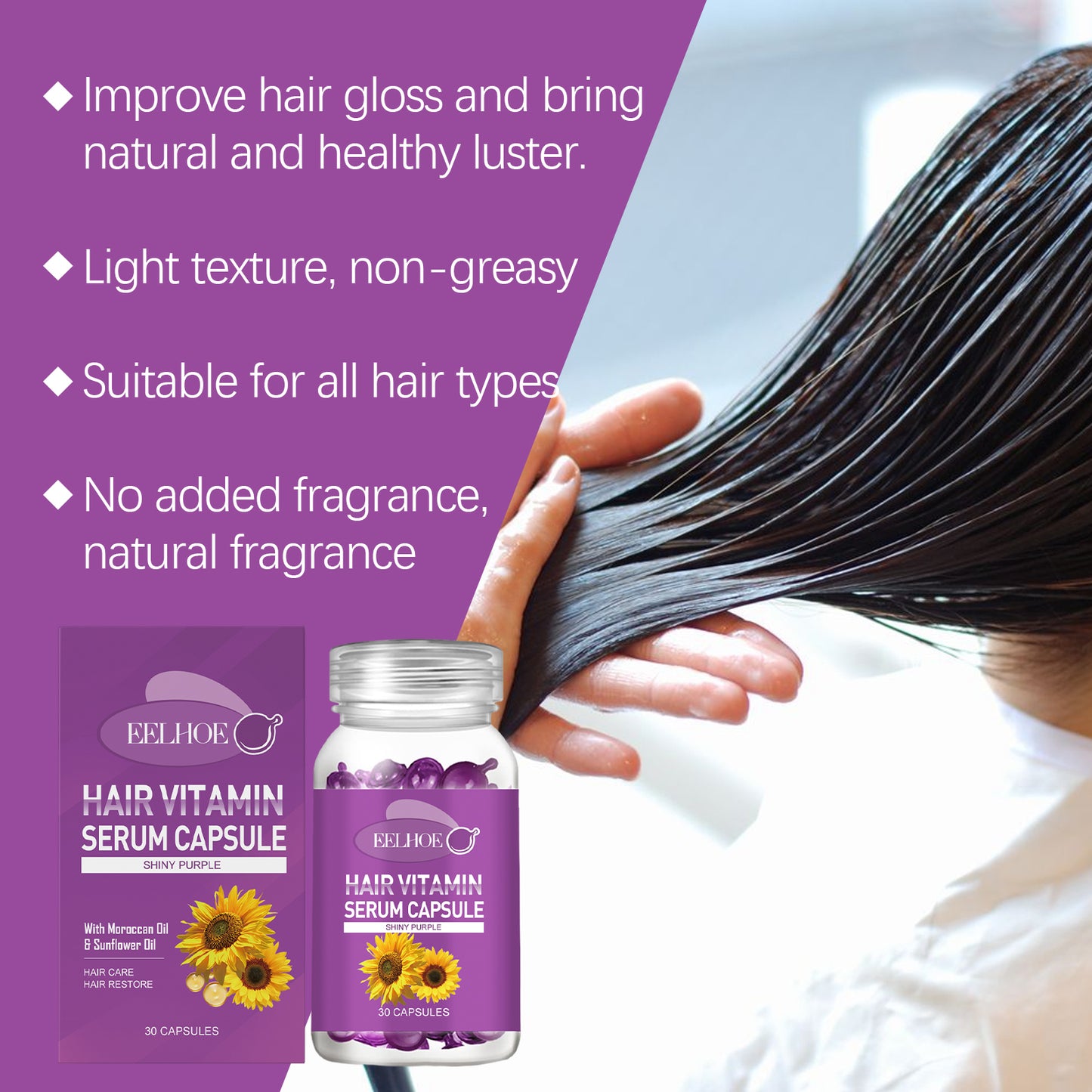EELHOE Hair Capsules – Scalp Massage & Nutrition