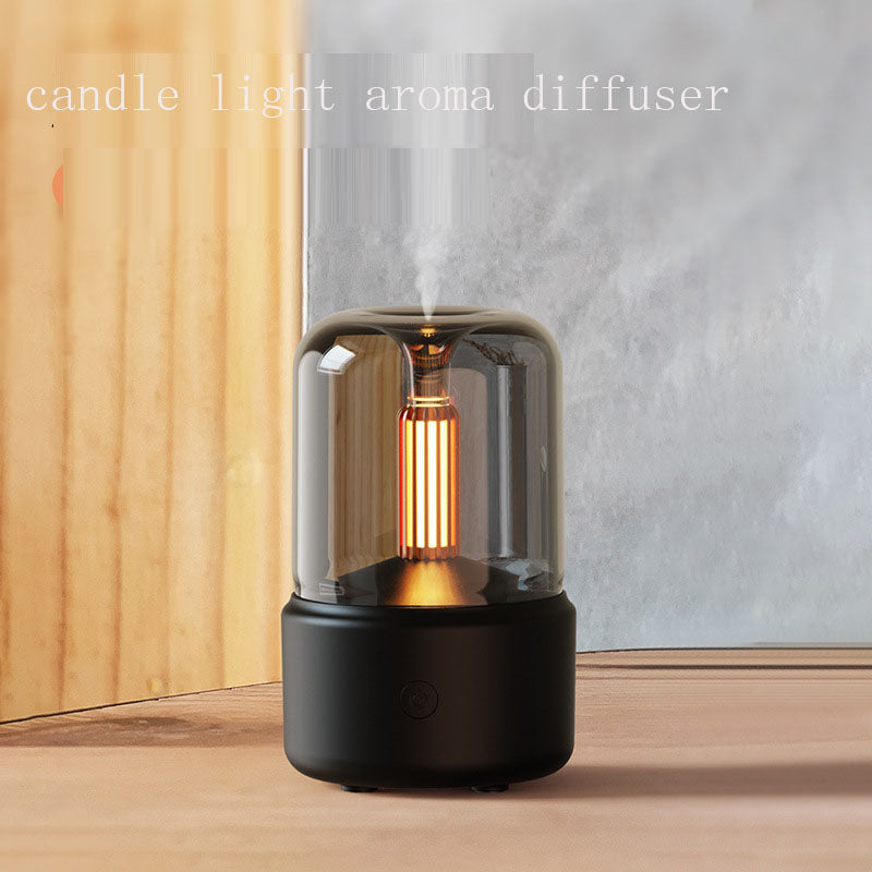Candlelight Aromatherapy Diffuser - Silent Humidifier with Ambient Light