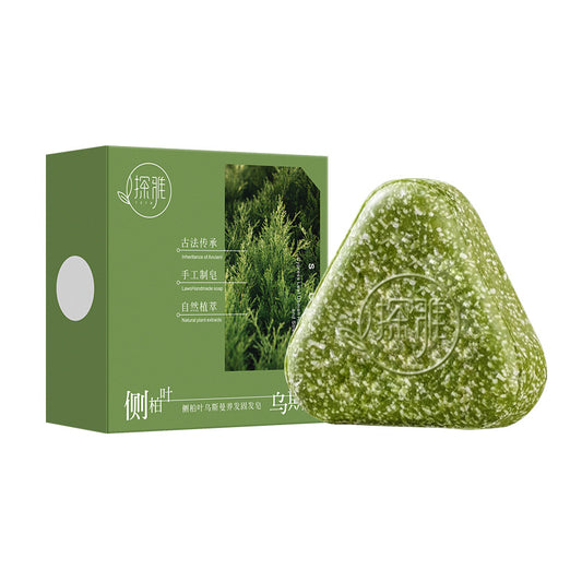 Tanyah Side Cypress Leaf Usman Herbal Hair Care Soap Herbal Soap for Hair Care and Cleansing