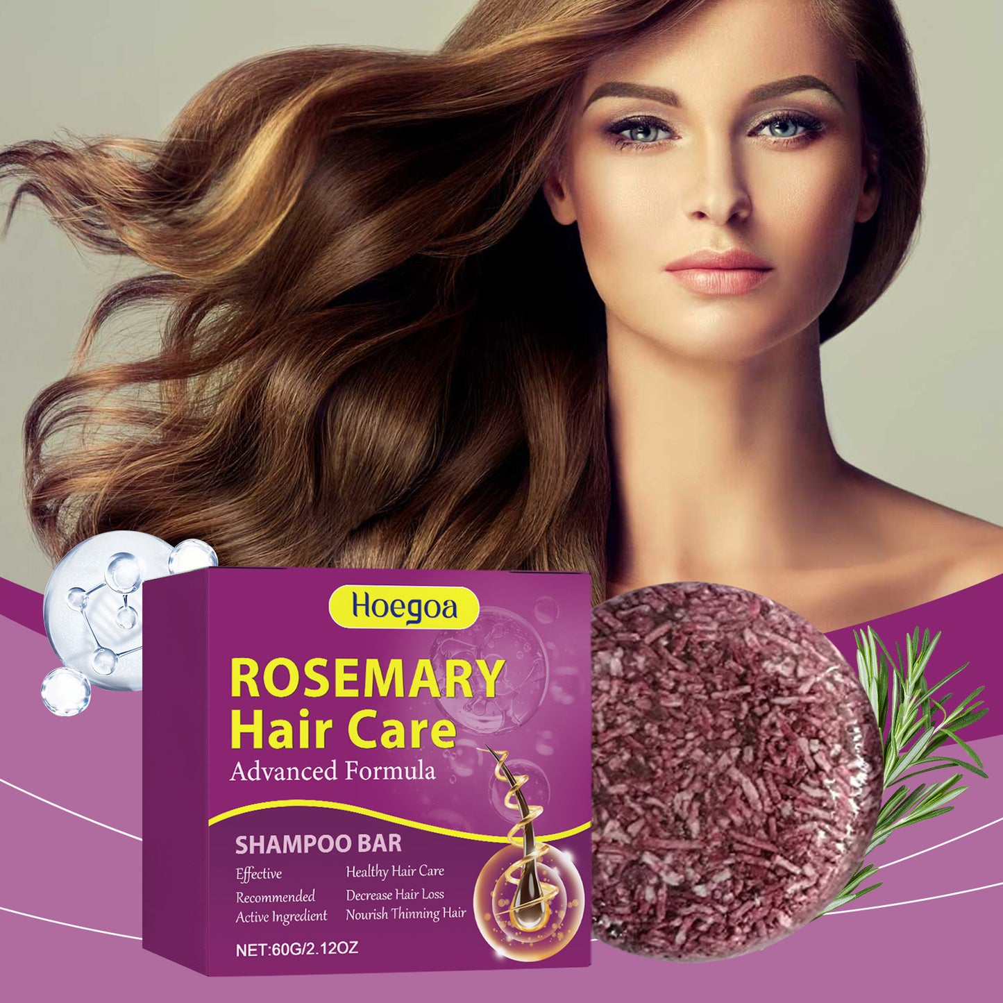 صابون العناية بالشعر بخلاصة نبات الهوجوا، شامبو منظف يدوي، صابون بالزيوت العطرية، يرطب فروة الرأس ويحافظ عليها