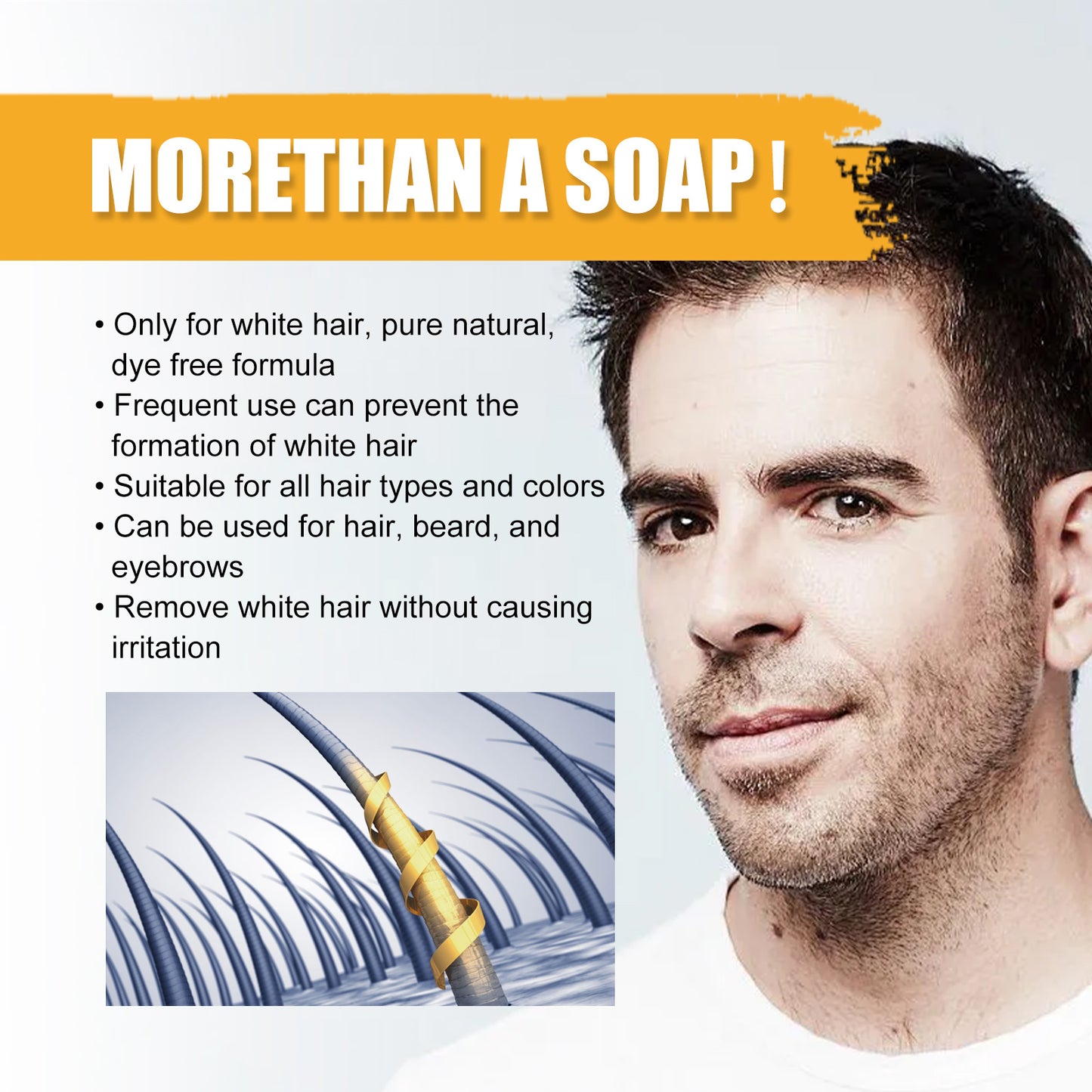 Men's Shampoo Soap – Nourishing Black Hair Care Bar
