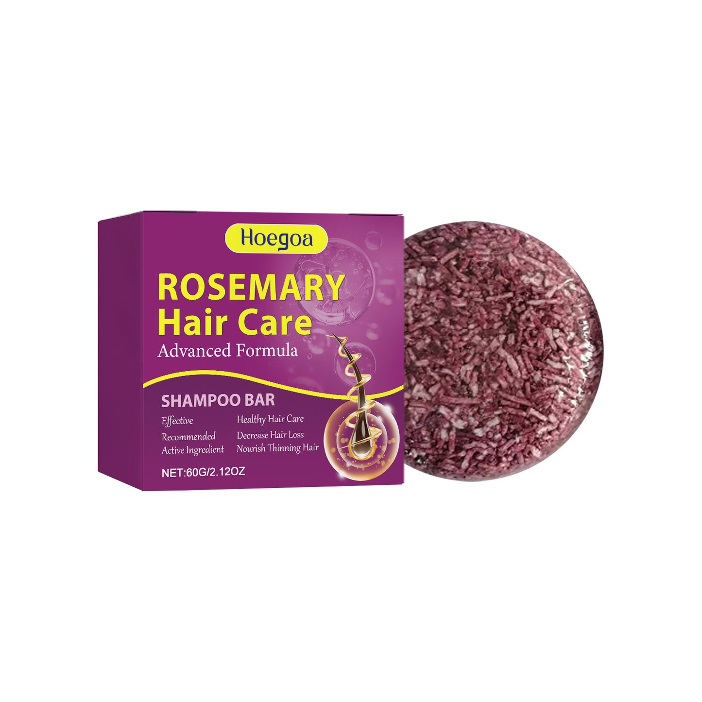 صابون العناية بالشعر بخلاصة نبات الهوجوا، شامبو منظف يدوي، صابون بالزيوت العطرية، يرطب فروة الرأس ويحافظ عليها