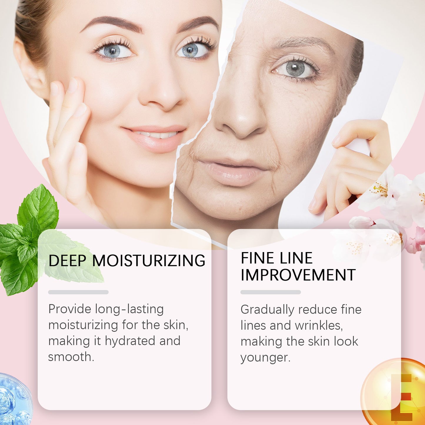 زيت عطري مرطب للوجه، زيت عطري مرطب ومغذي للعناية بشد البشرة وتنعيمها وترطيبها