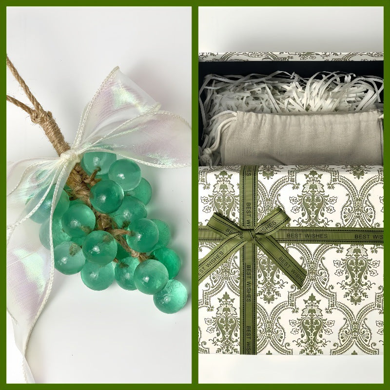 Crystal Grape Soap Gift Set - Handmade Aromatherapy Soap