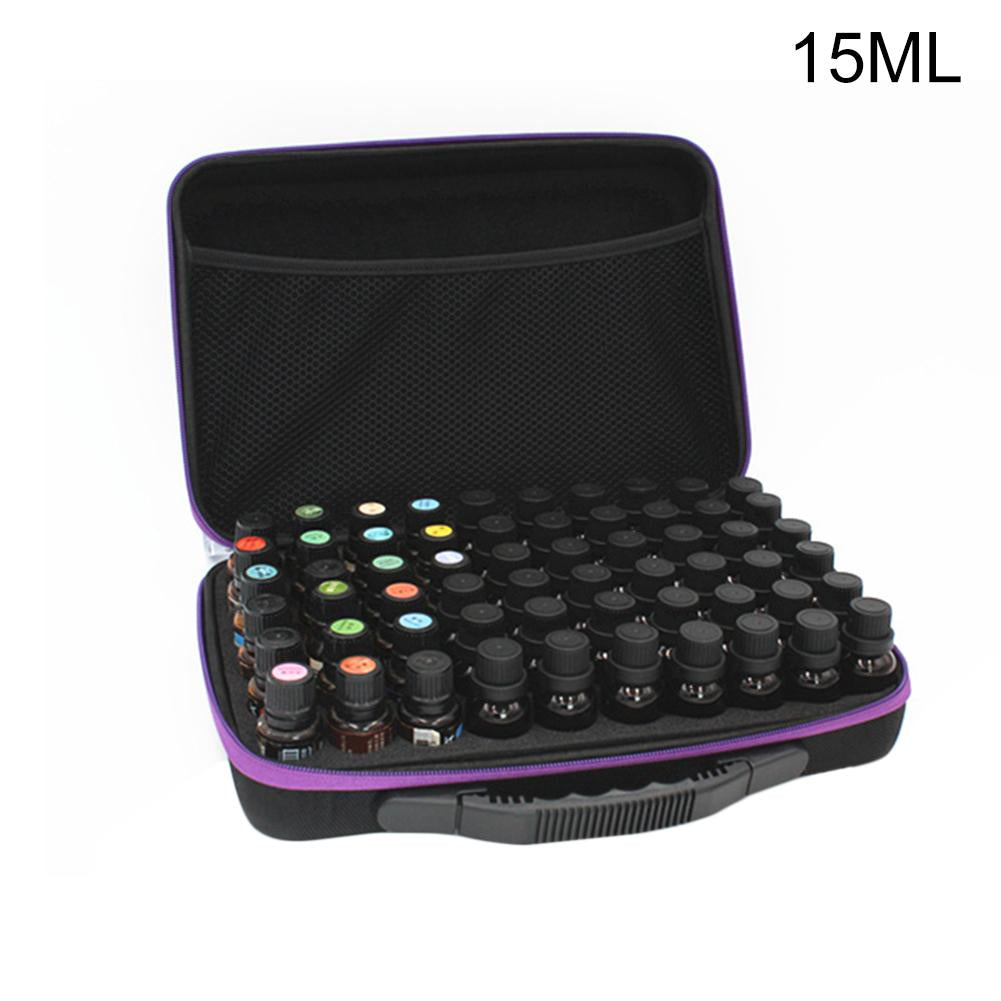 60-Compartment Essential Oil Storage Bag - Portable Travel Organizer