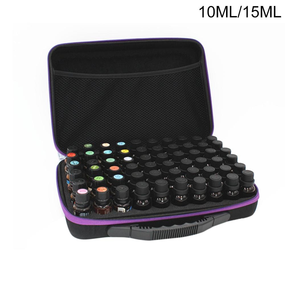 60-Compartment Essential Oil Storage Bag - Portable Travel Organizer