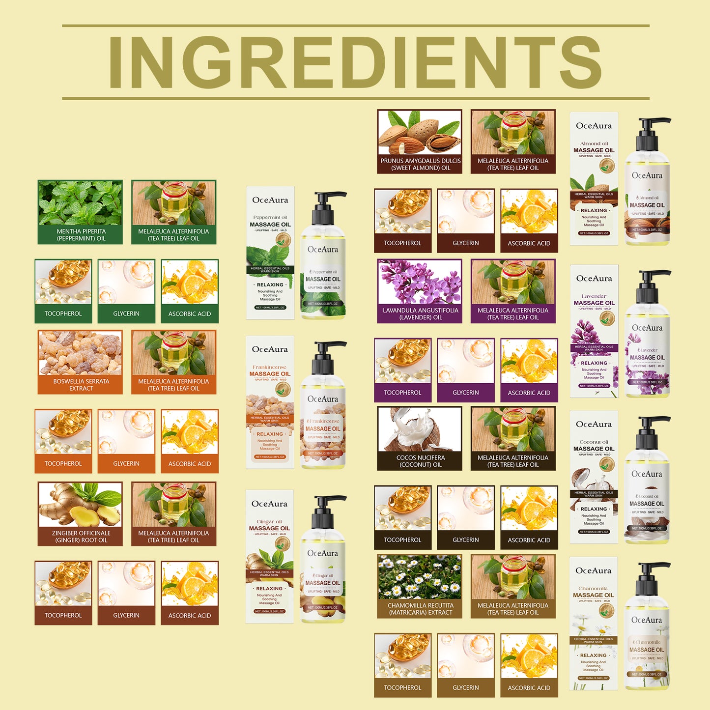 Almond Body Oil - Nemlendirici Masaj Yağı (Çay Ağacı & Gliserin)