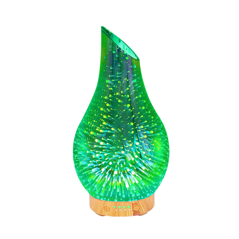 Aromatherapy Diffuser – 3D Fireworks Glass Humidifier 100ml