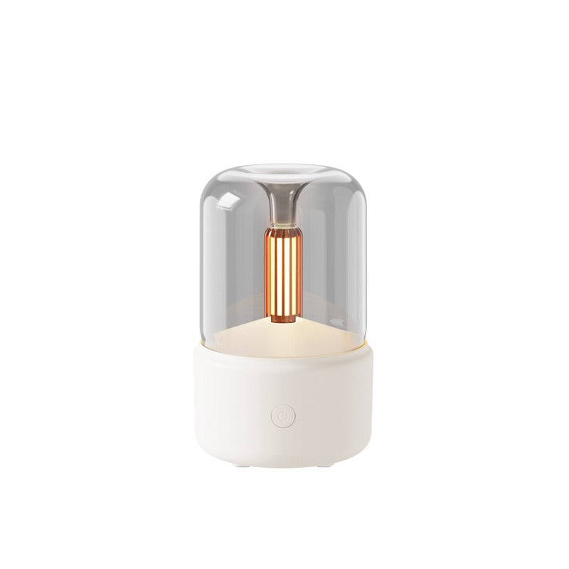 Candlelight Aromatherapy Diffuser - Silent Humidifier with Ambient Light