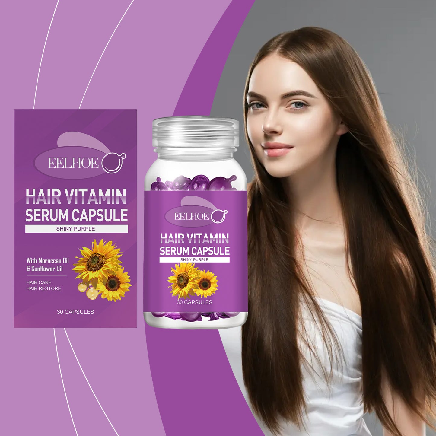 EELHOE Hair Capsules – Scalp Massage & Nutrition