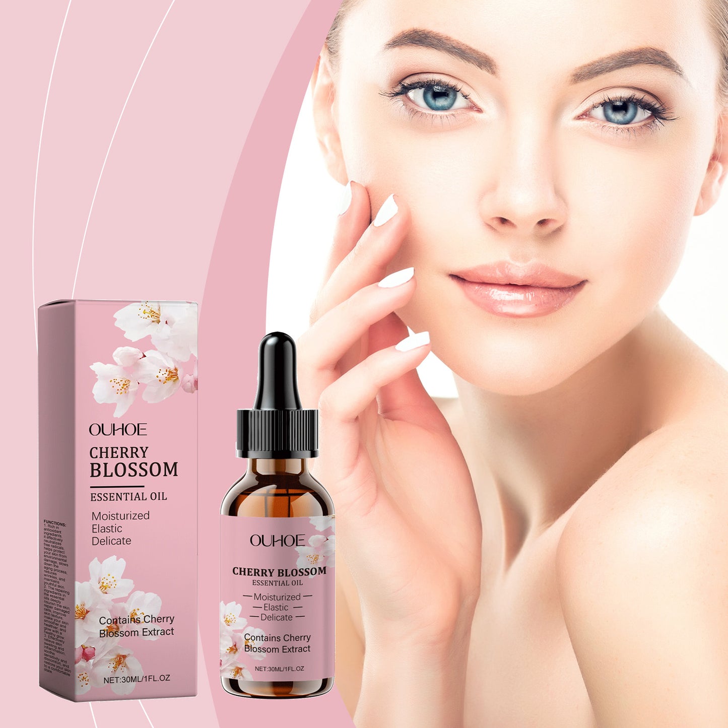 زيت عطري مرطب للوجه، زيت عطري مرطب ومغذي للعناية بشد البشرة وتنعيمها وترطيبها