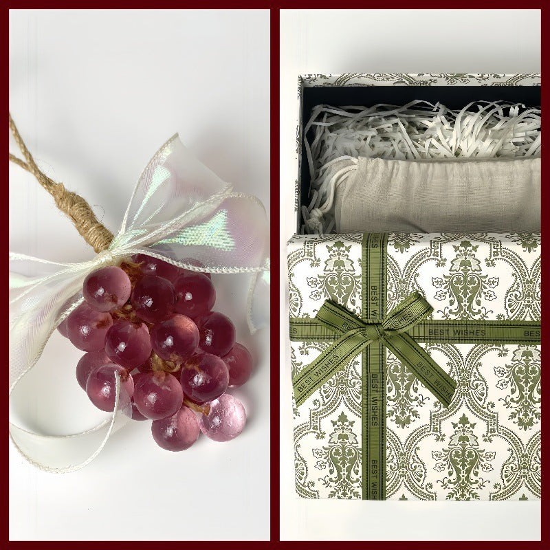 Crystal Grape Soap Gift Set - Handmade Aromatherapy Soap