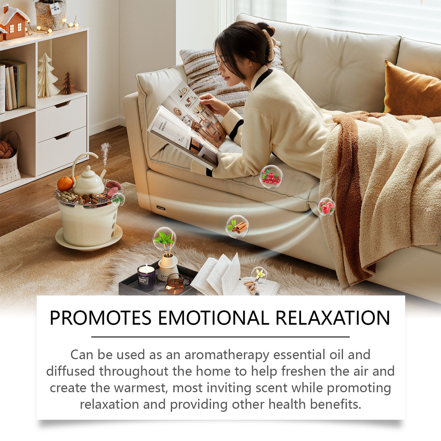 مجموعة زيوت عطرية شتوية - معطر مرطب للشتاء